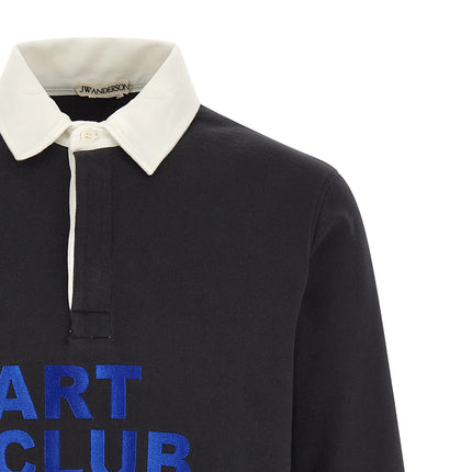 J.W.Anderson Black Cotton Polo Shirt