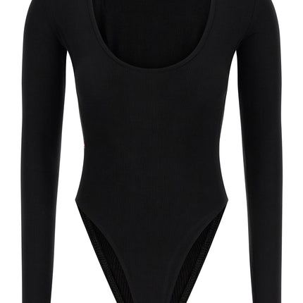 Diesel Black Viscose Bodysuit