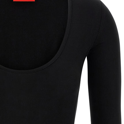 Diesel Black Viscose Bodysuit