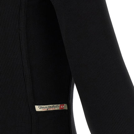 Diesel Black Viscose Bodysuit