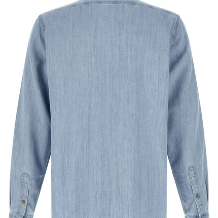 Hugo Boss Blue Cotton Blouse