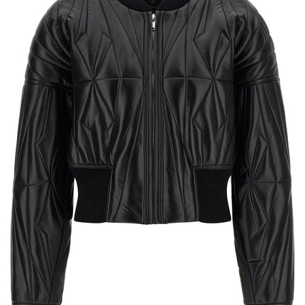 Rick Owens Black Lamb Leather Leather Jacket