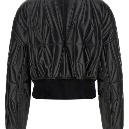 Rick Owens Black Lamb Leather Leather Jacket