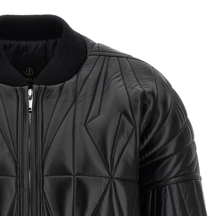 Rick Owens Black Lamb Leather Leather Jacket