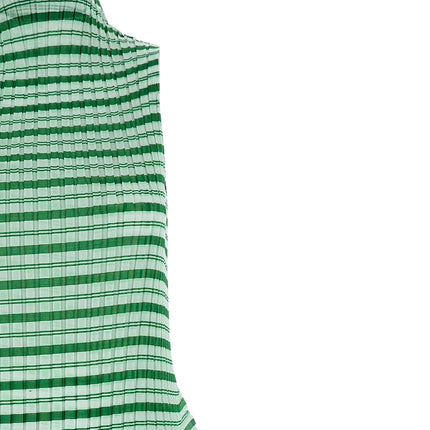 Issey Miyake Bicolor Polyester Long Dress
