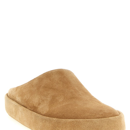 Marsell Beige Calfskin Mules