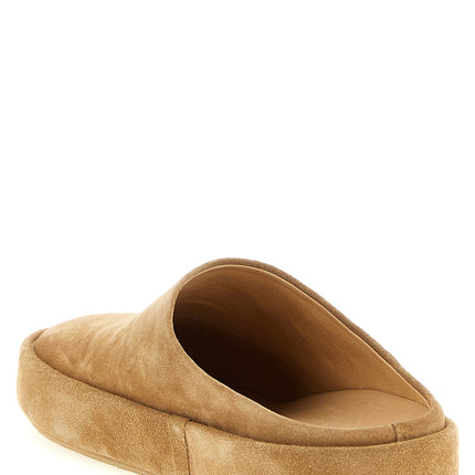 Marsell Beige Calfskin Mules