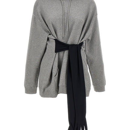 MM6 Maison Margiela Gray Cotton Short Dress
