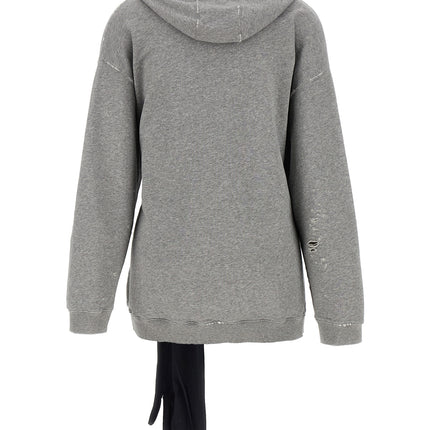 MM6 Maison Margiela Gray Cotton Short Dress