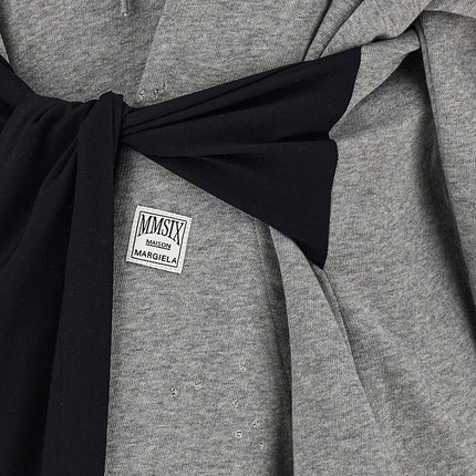 MM6 Maison Margiela Gray Cotton Short Dress