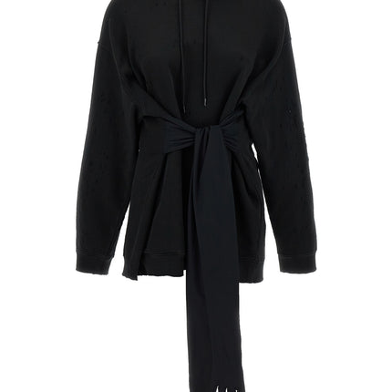 MM6 Maison Margiela Black Cotton Short Dress
