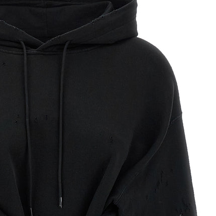 MM6 Maison Margiela Black Cotton Short Dress