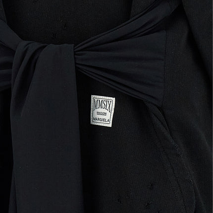 MM6 Maison Margiela Black Cotton Short Dress