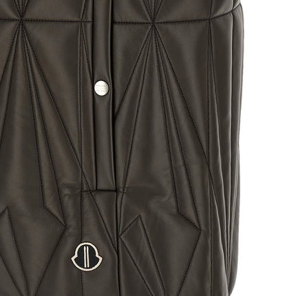 Rick Owens Brown Lamb Leather Sleeveless Jacket