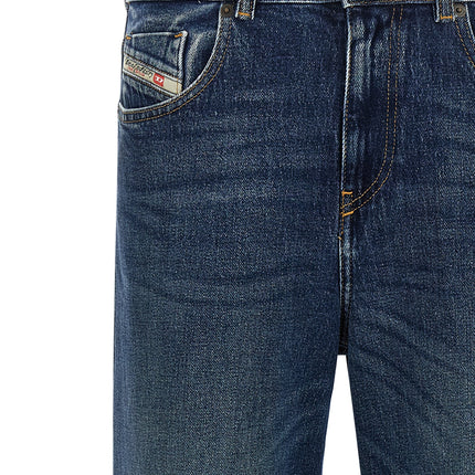 Diesel Blue Cotton Flared Jeans