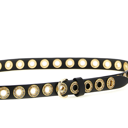 PINKO Black Polyethylene Regular Belt