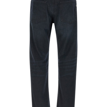 Hugo Boss Blue Cotton Straight-Leg Jeans