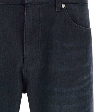 Hugo Boss Blue Cotton Straight-Leg Jeans