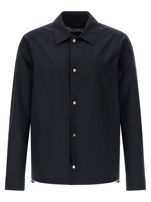 Herno Blue Polyamide Shell Jacket