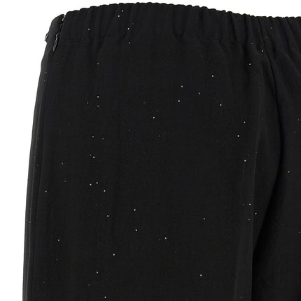 Herno Black Viscose Pants