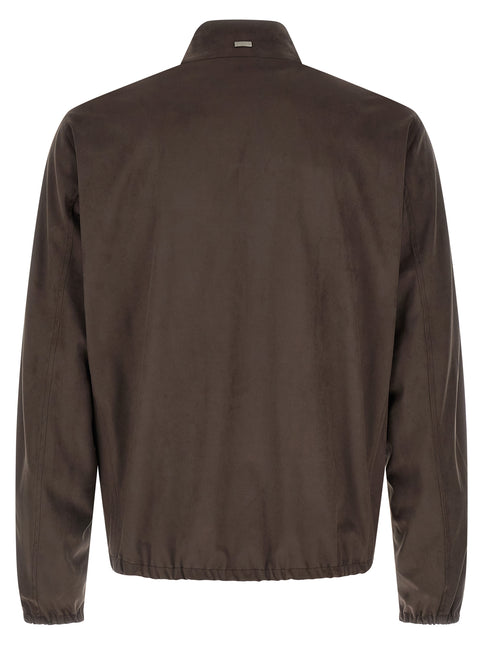 Herno Brown Polyester Jacket