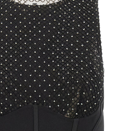 Elisabetta Franchi Black Polyester Long Dress