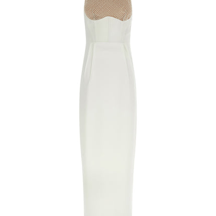Elisabetta Franchi White Polyester Long Dress