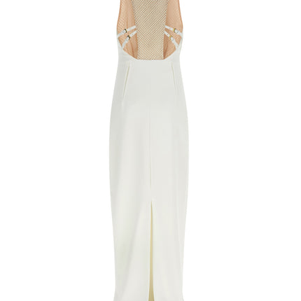 Elisabetta Franchi White Polyester Long Dress