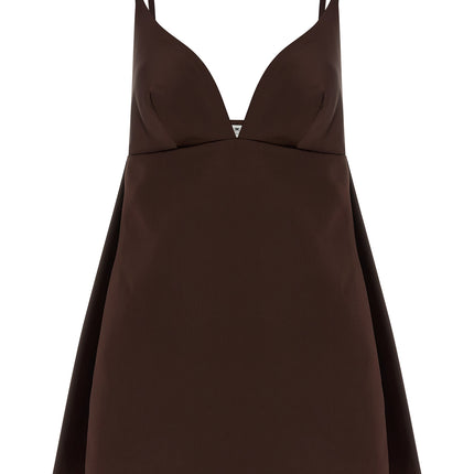 Elisabetta Franchi Brown Polyester Short Dress