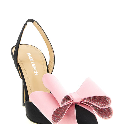 MACH & MACH Multicolor Satin High Heel Pumps