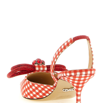 MACH & MACH Multicolor Cotton-Like Mid Heel Pumps