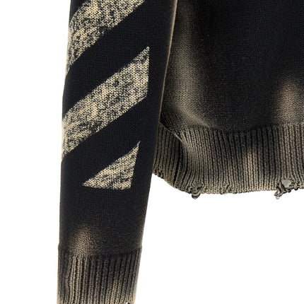 Off-White Black Cotton Cardigan