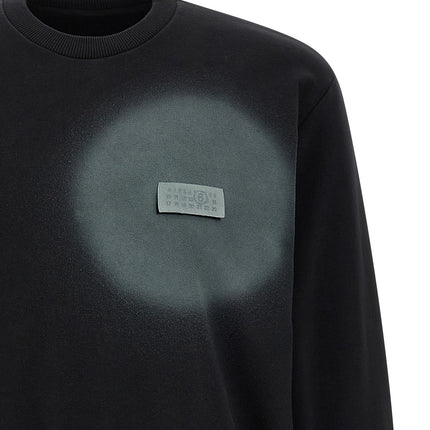 MM6 Maison Margiela Black Cotton Sweatshirt