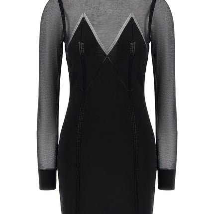 Elisabetta Franchi Black Viscose Short Dress