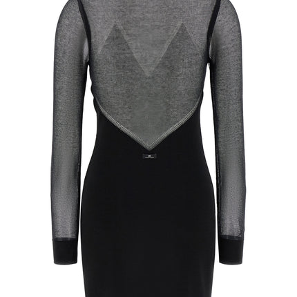Elisabetta Franchi Black Viscose Short Dress