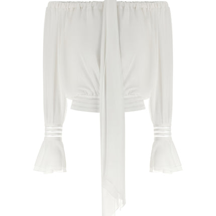 Elisabetta Franchi White Polyester Blouse