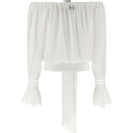 Elisabetta Franchi White Polyester Blouse
