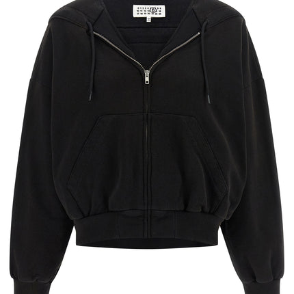 MM6 Maison Margiela Black Cotton Sweatshirt