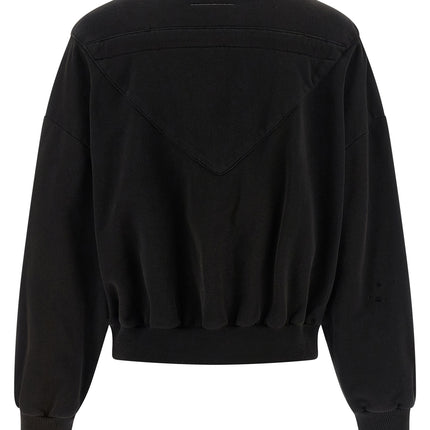 MM6 Maison Margiela Black Cotton Sweatshirt