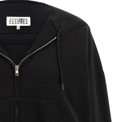 MM6 Maison Margiela Black Cotton Sweatshirt