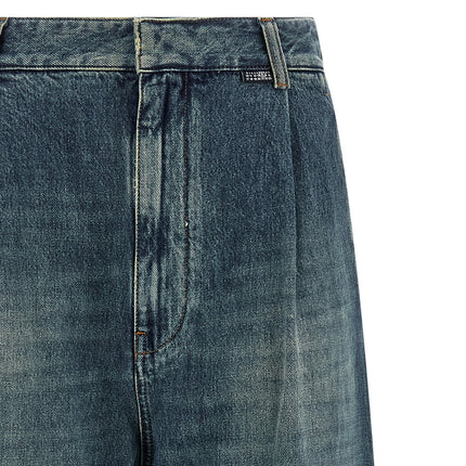 MM6 Maison Margiela Blue Cotton Jeans Denim