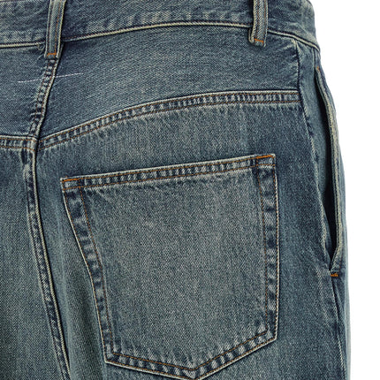 MM6 Maison Margiela Blue Cotton Jeans Denim
