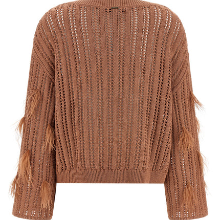 Twinset Brown Cotton Cardigan