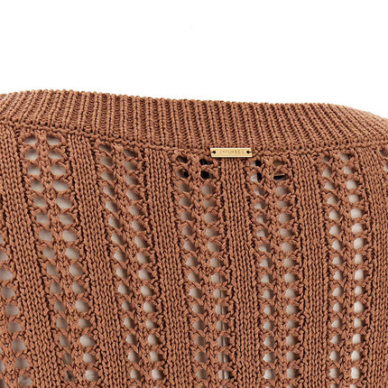 Twinset Brown Cotton Cardigan