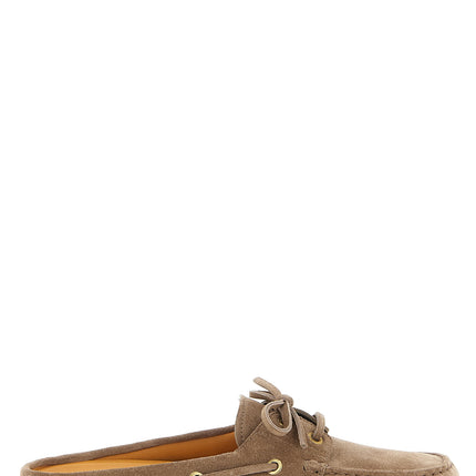 Tod's Beige Calfskin Flats