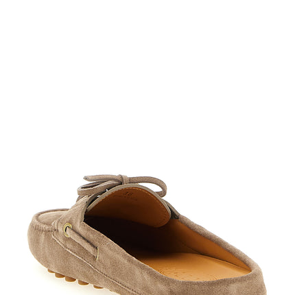 Tod's Beige Calfskin Flats