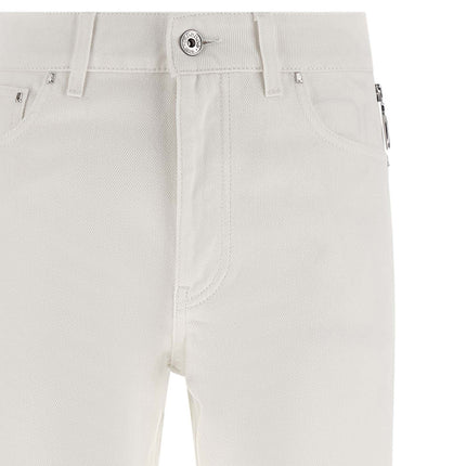 Paco Rabanne White Cotton Jeans Denim