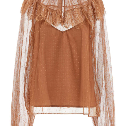 Twinset Brown Polyester Blouse