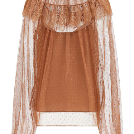 Twinset Brown Polyester Blouse