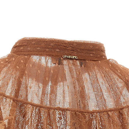 Twinset Brown Polyester Blouse